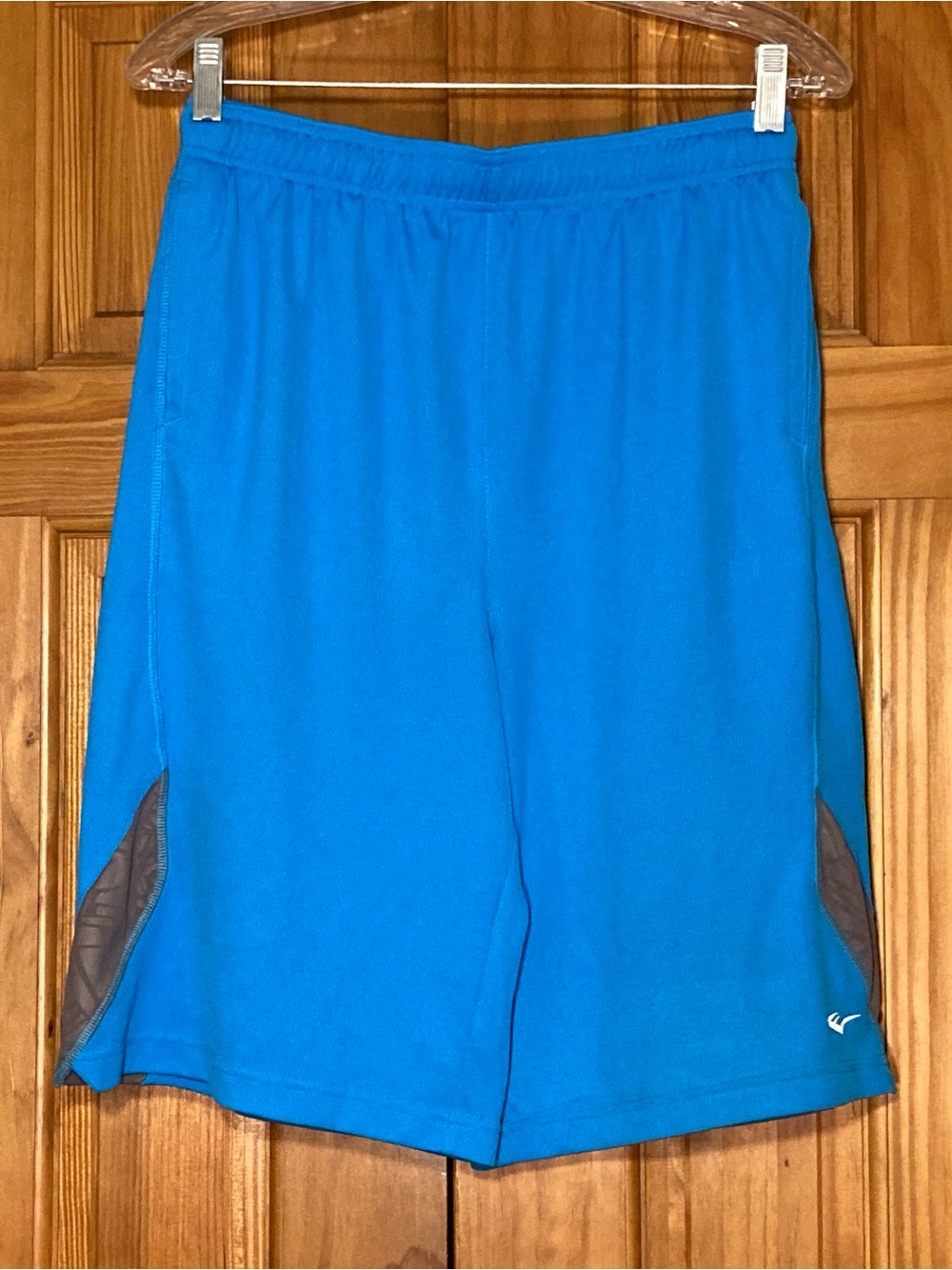 NWOT Everlast Basketball Shorts Long Blue Gray Boy XL 18/20
